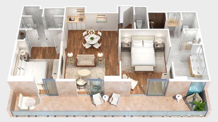 a floor plan of a house