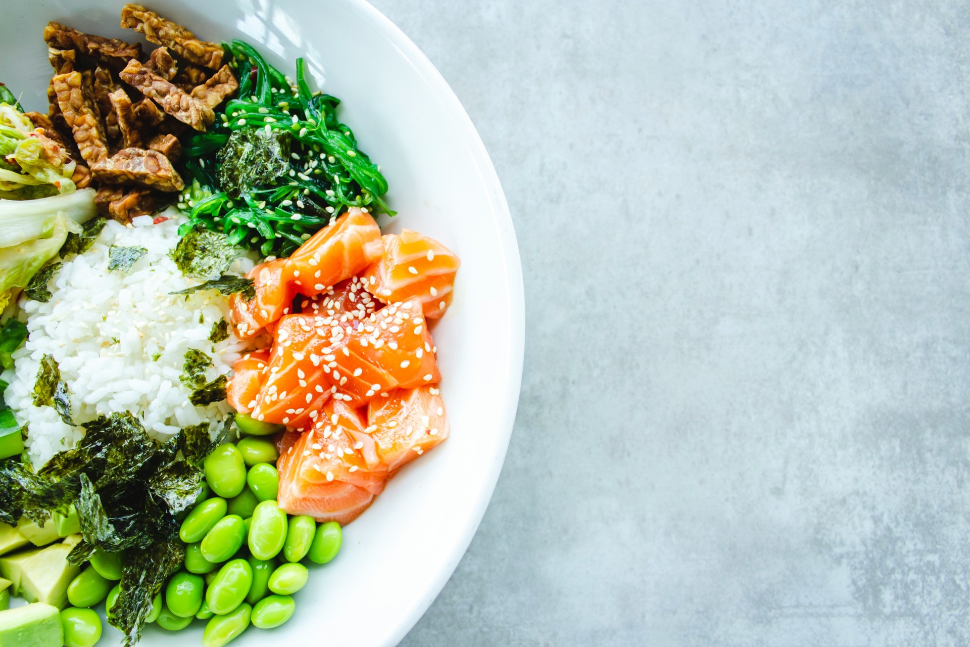 a bowl of food on a table