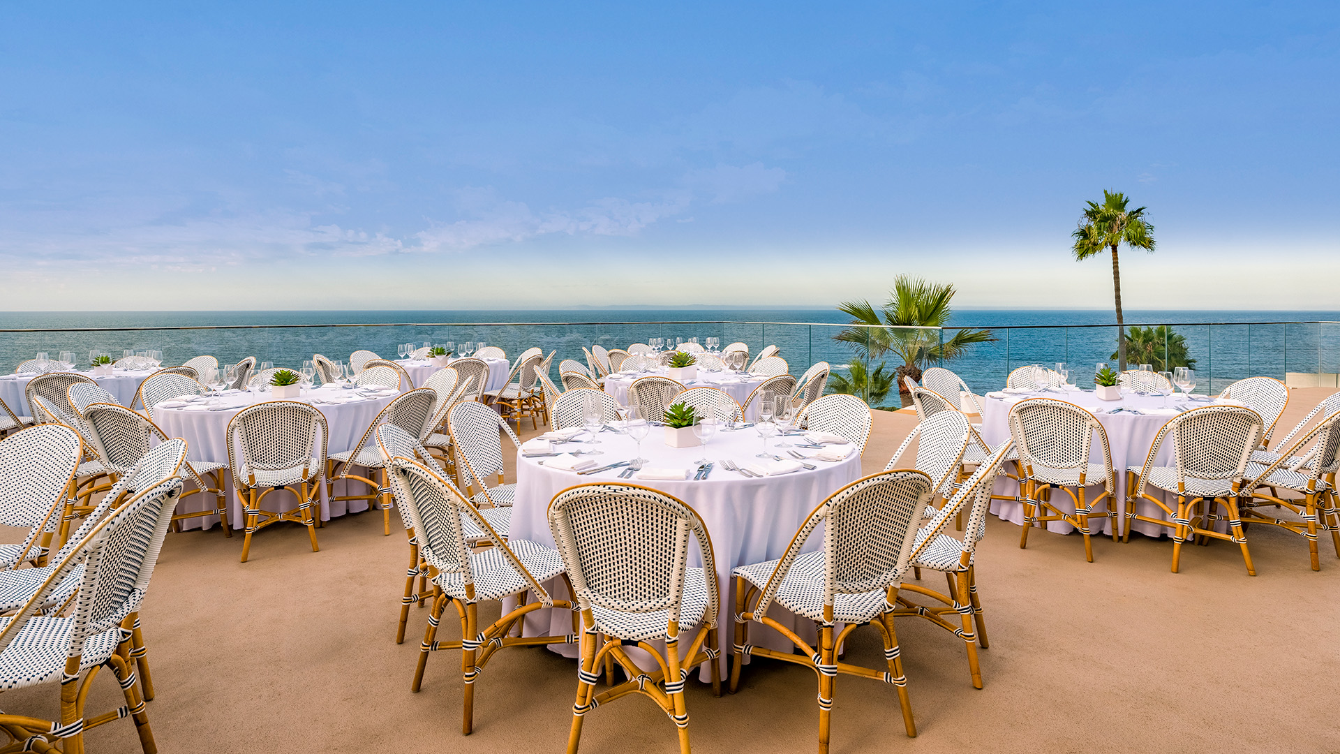 a table set up for a dinner
