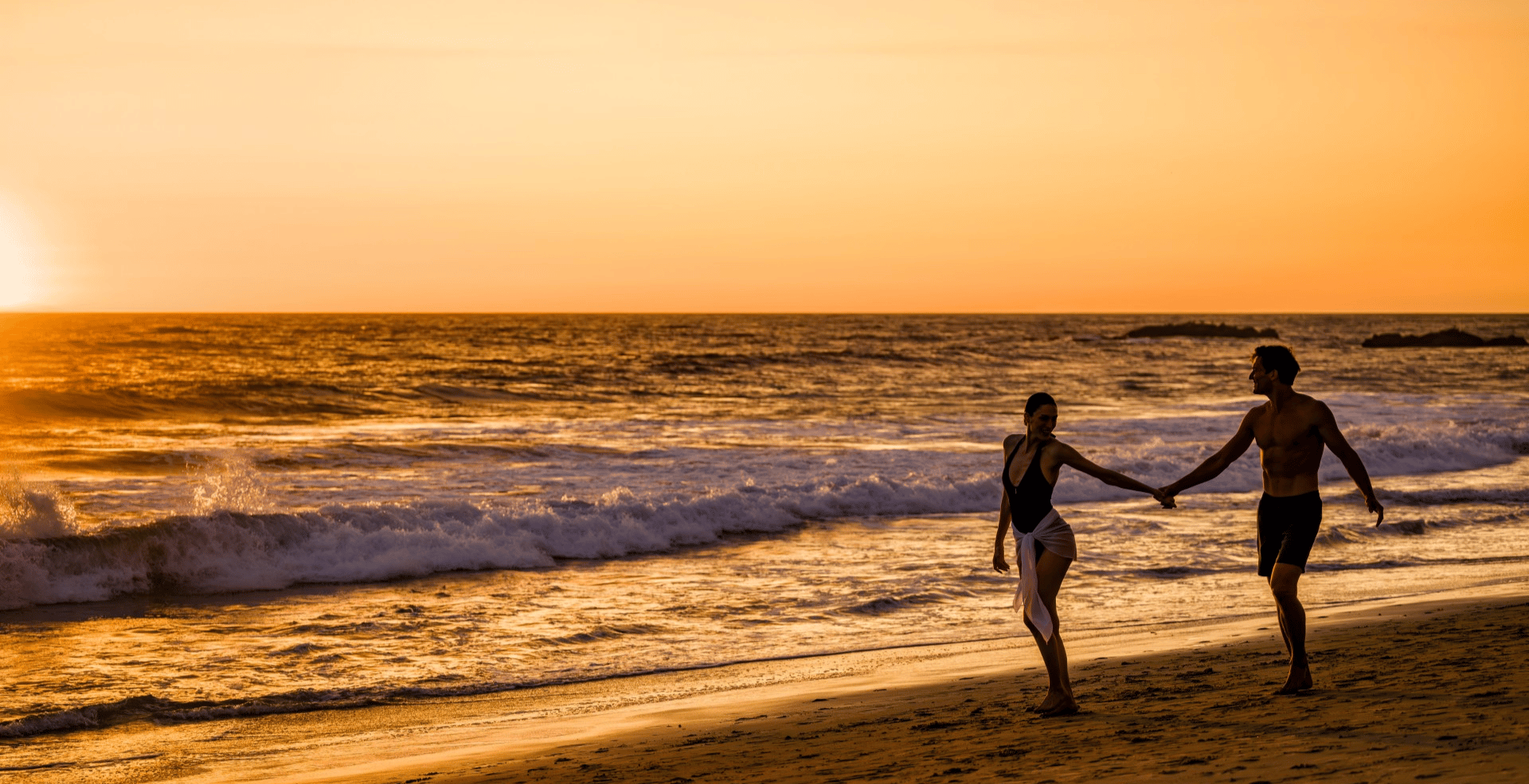 a woman on a beach