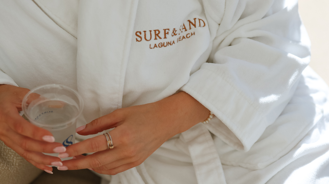 a person wearing a white robe