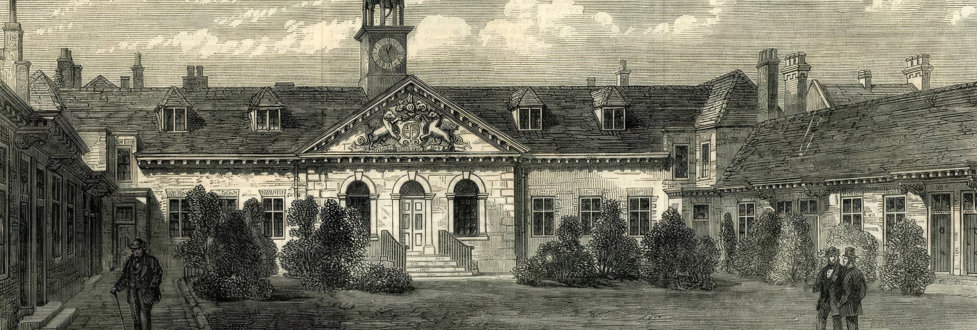 a building with a clock tower