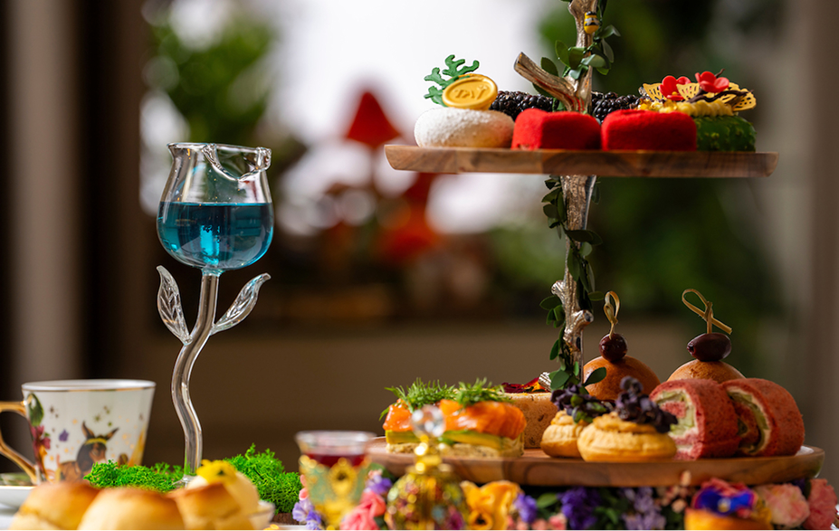 a tray of food on a table