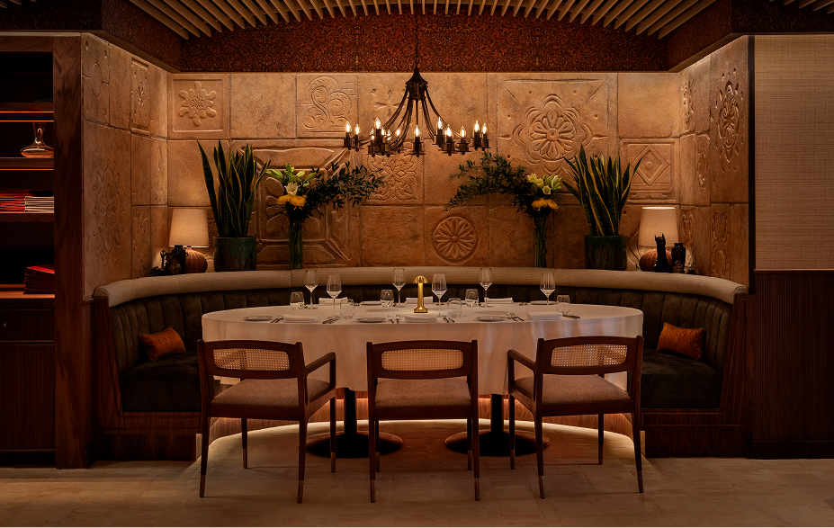 a table set for a dinner party