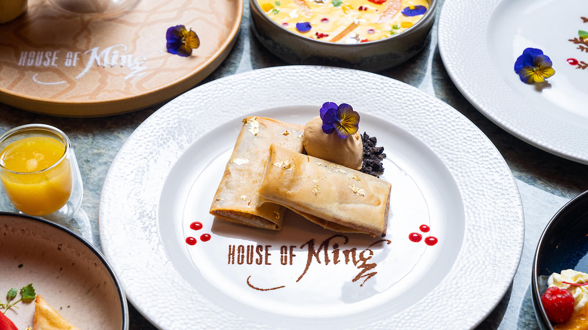 a plate of food on a table