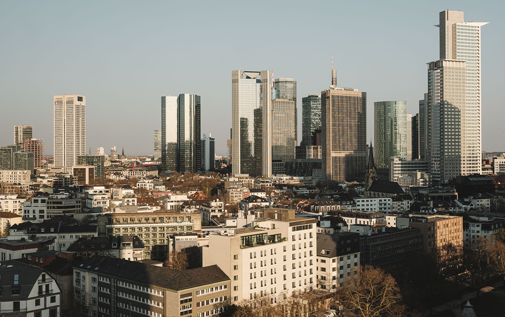 a city with tall buildings