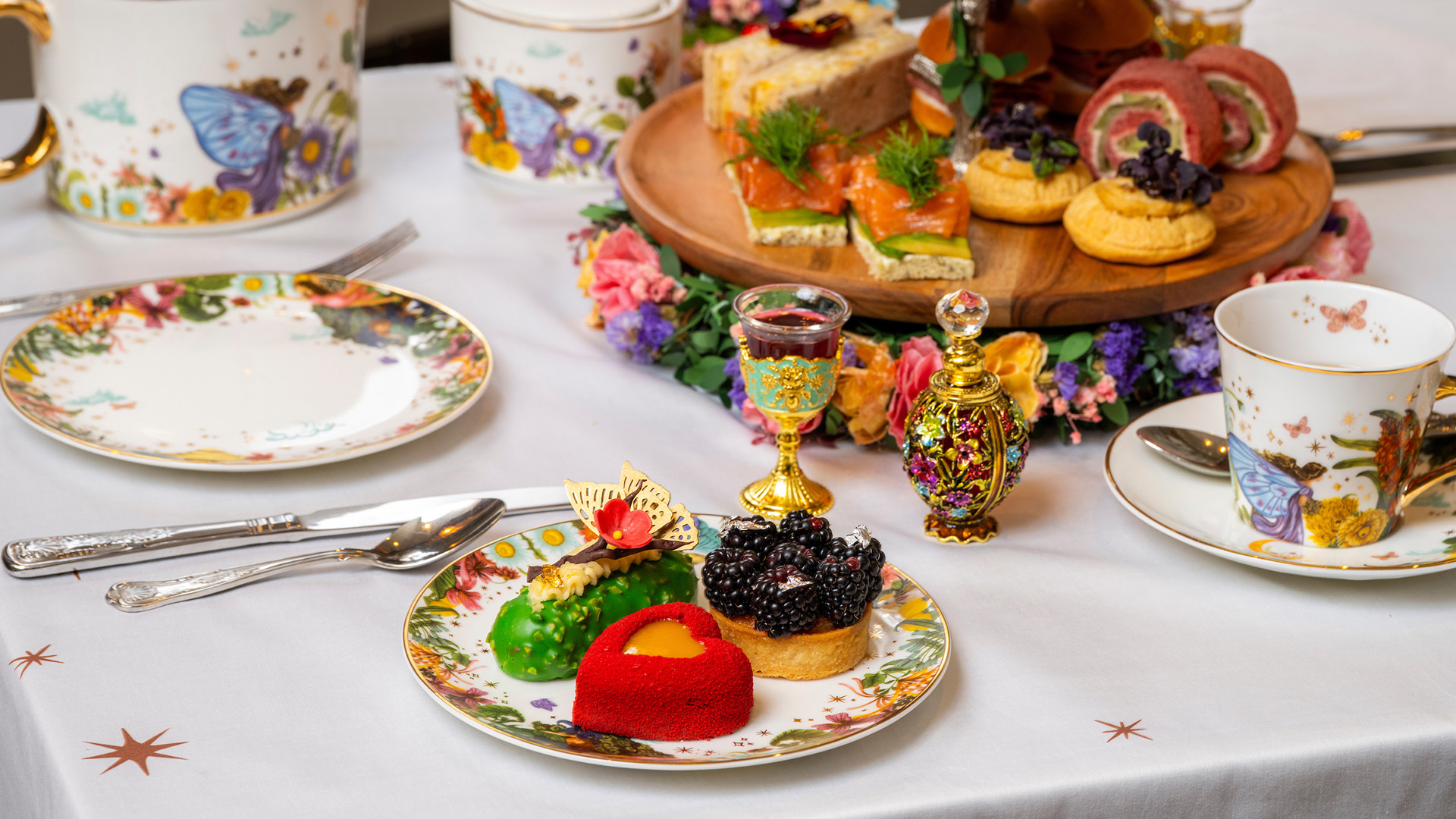 a plate of food on a table
