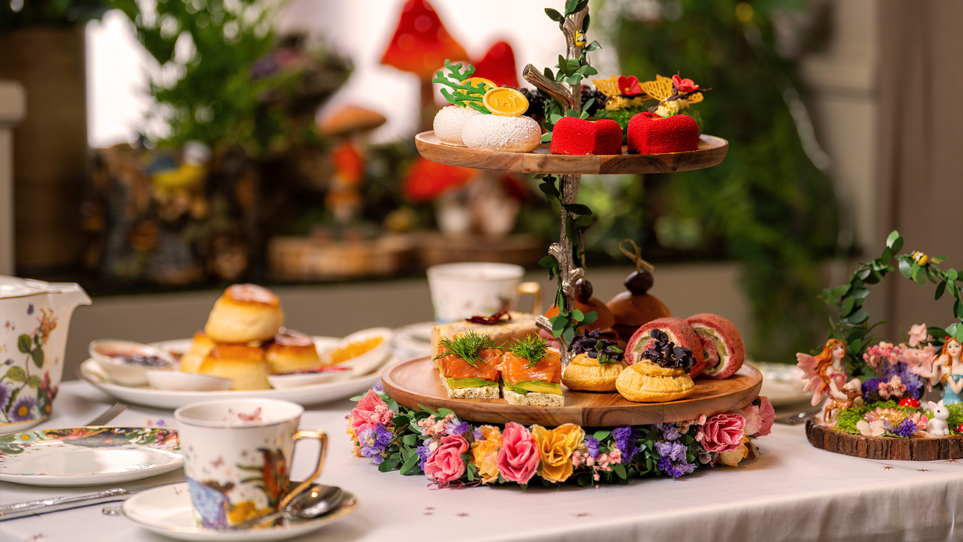 a tray of food on a table