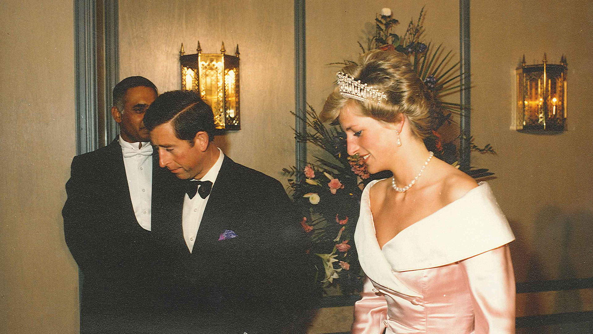 a man and woman in a wedding dress