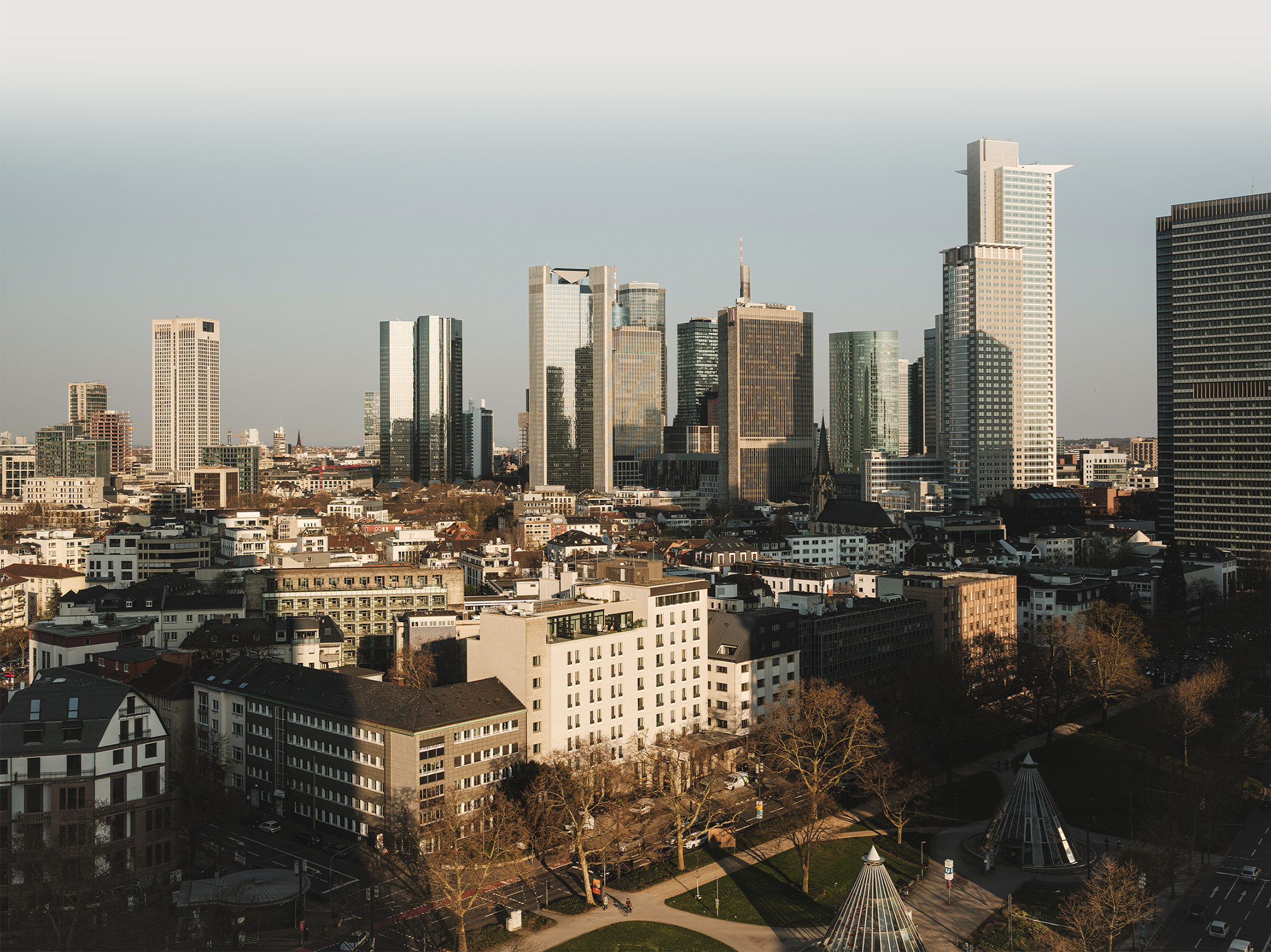a city with many tall buildings
