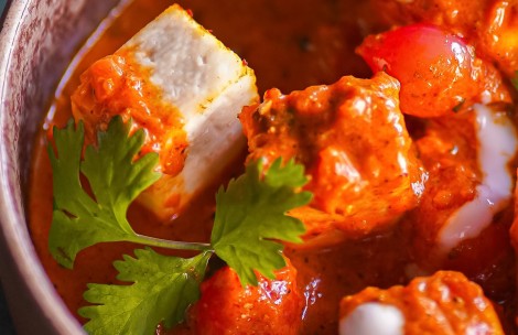 a close up of food