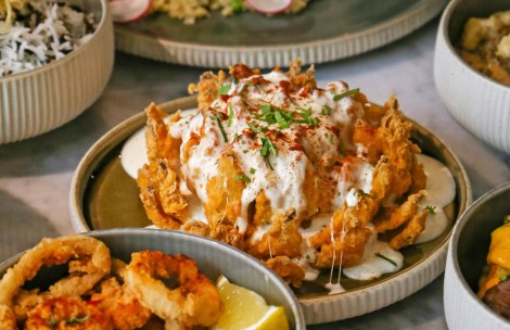a plate of fried food