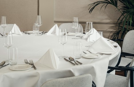 a table set for a dinner party