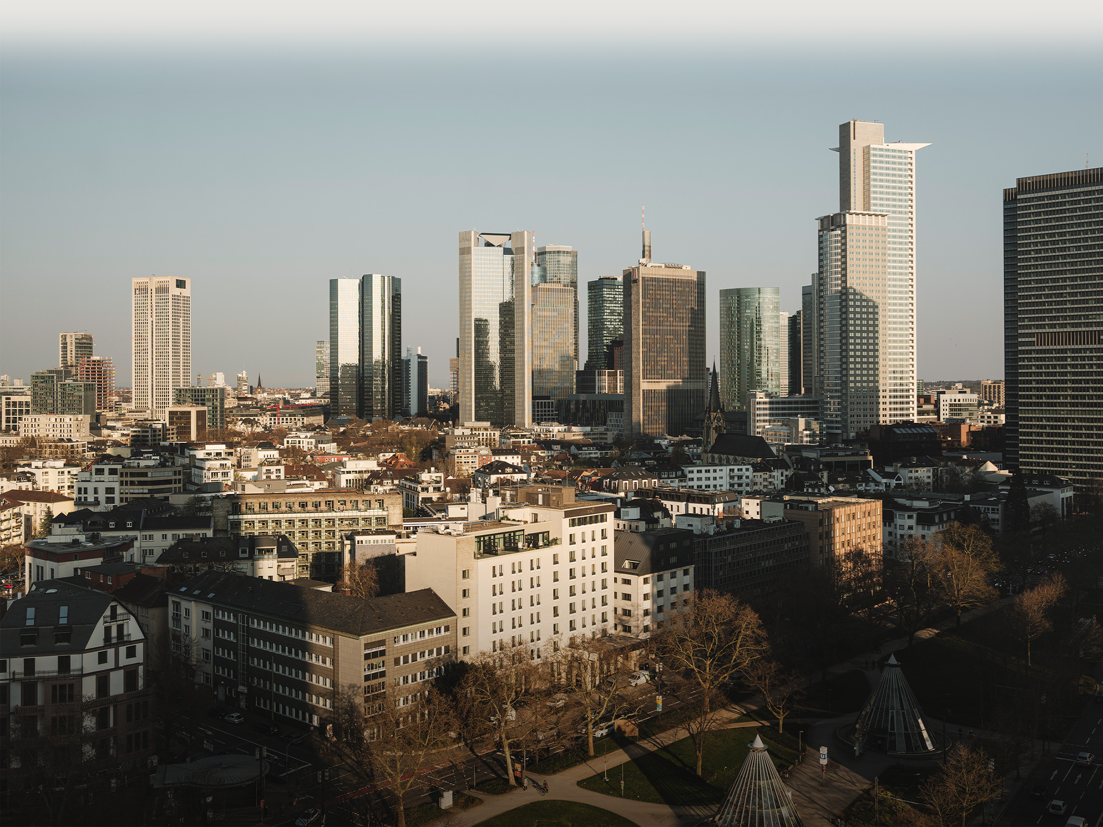 a city with tall buildings