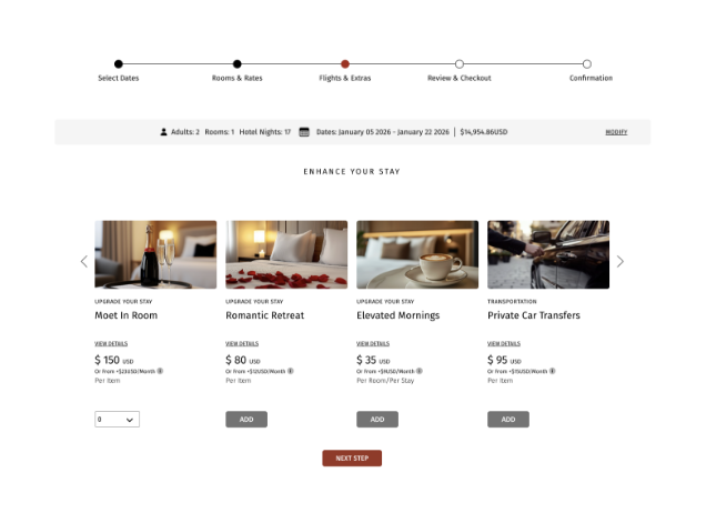 a screenshot of a hotel website