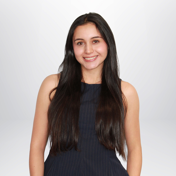a woman smiling at camera