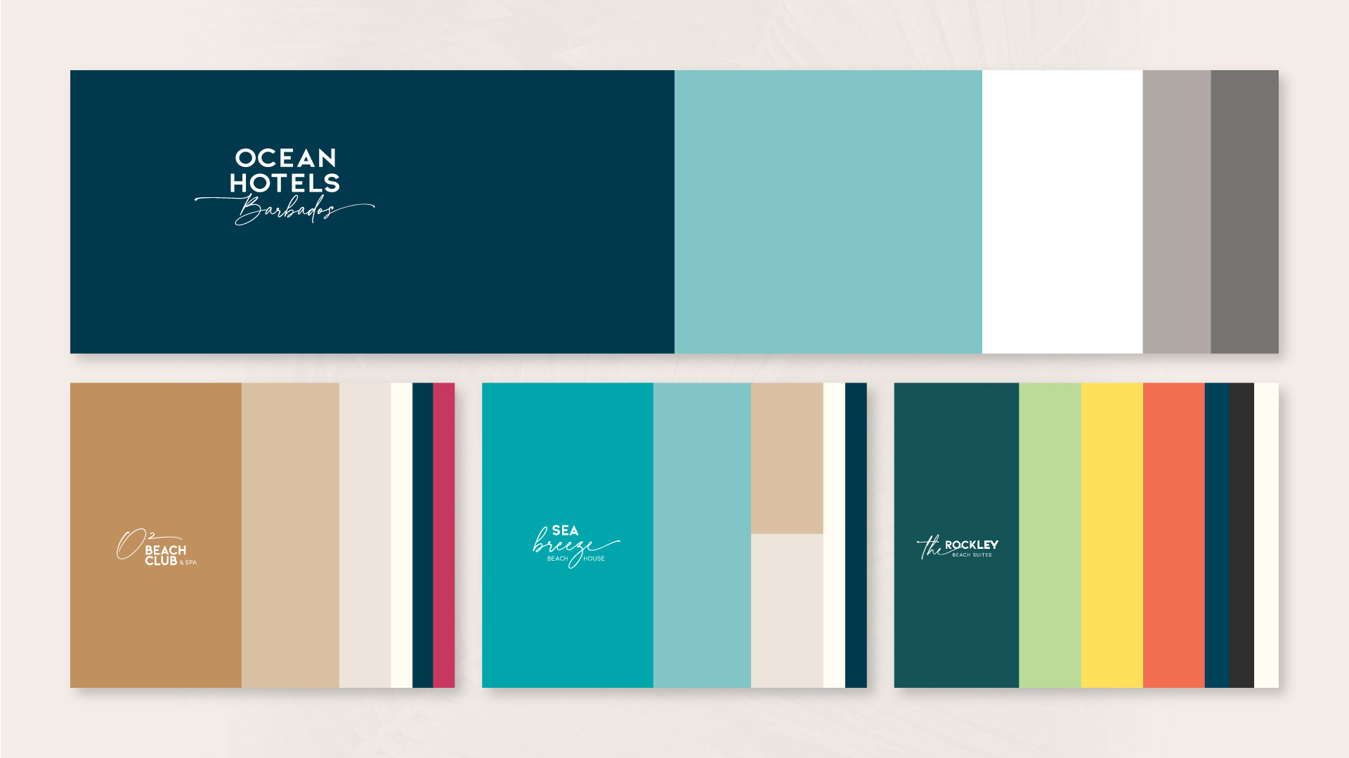 a group of colorful squares