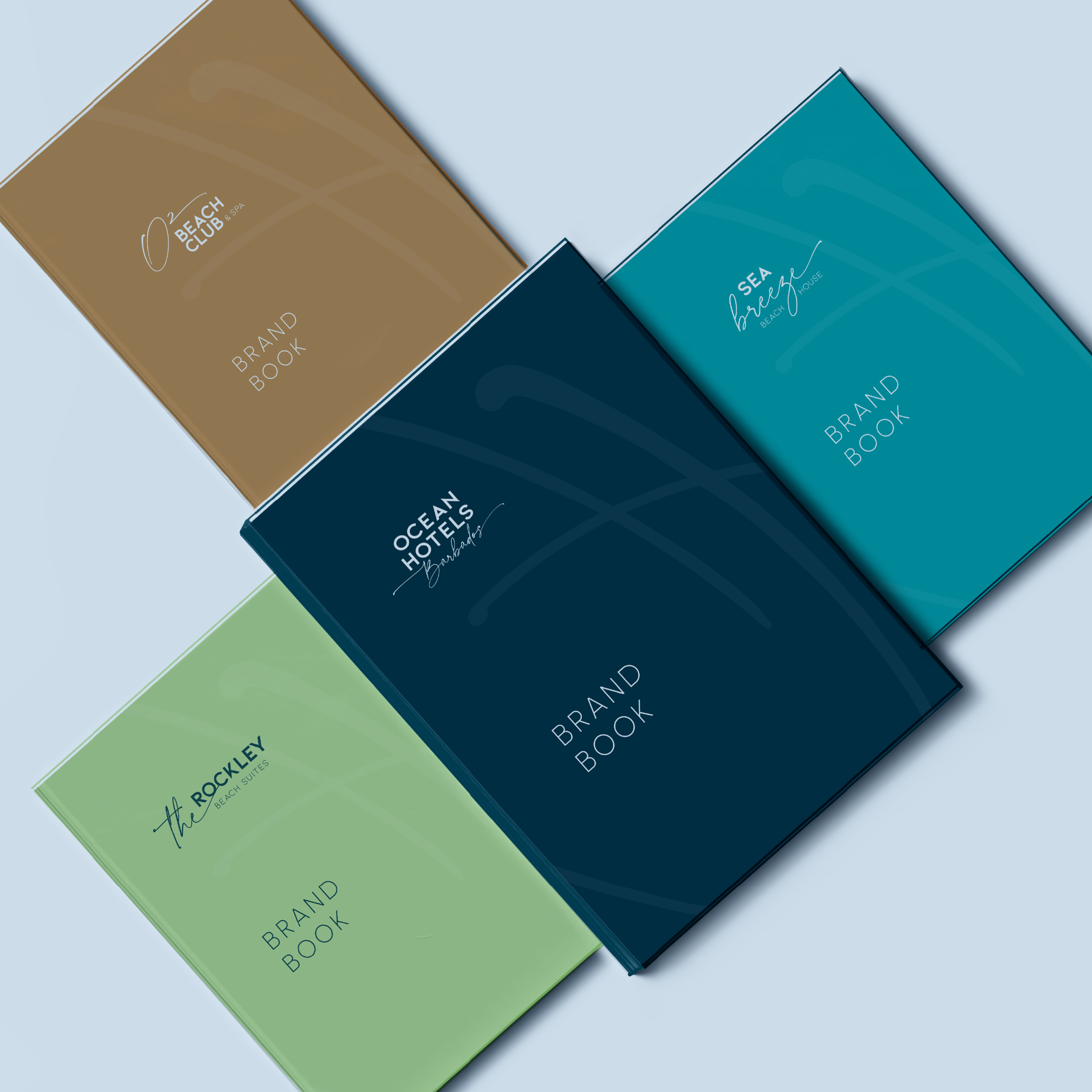 a group of colorful books