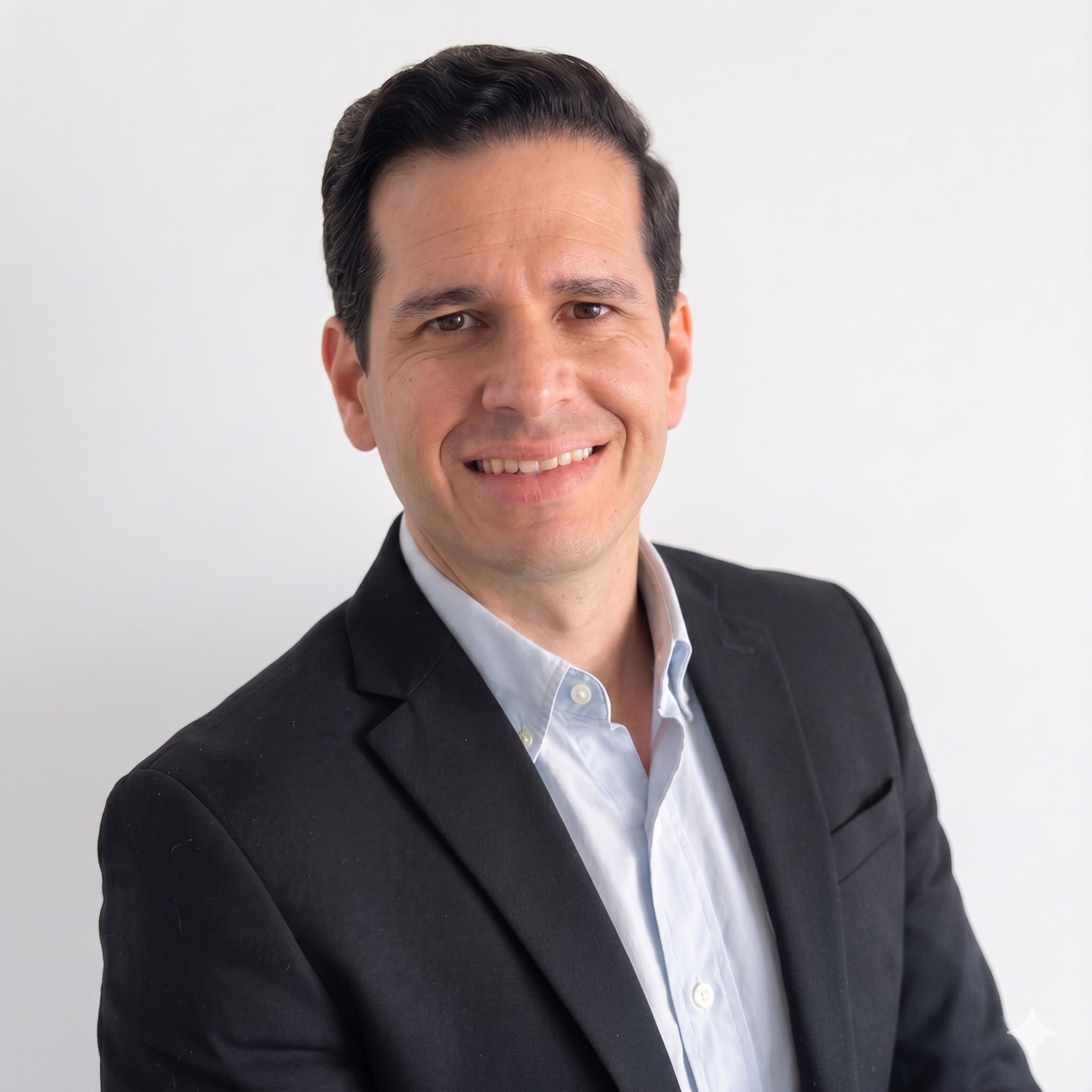 a man in a suit smiling