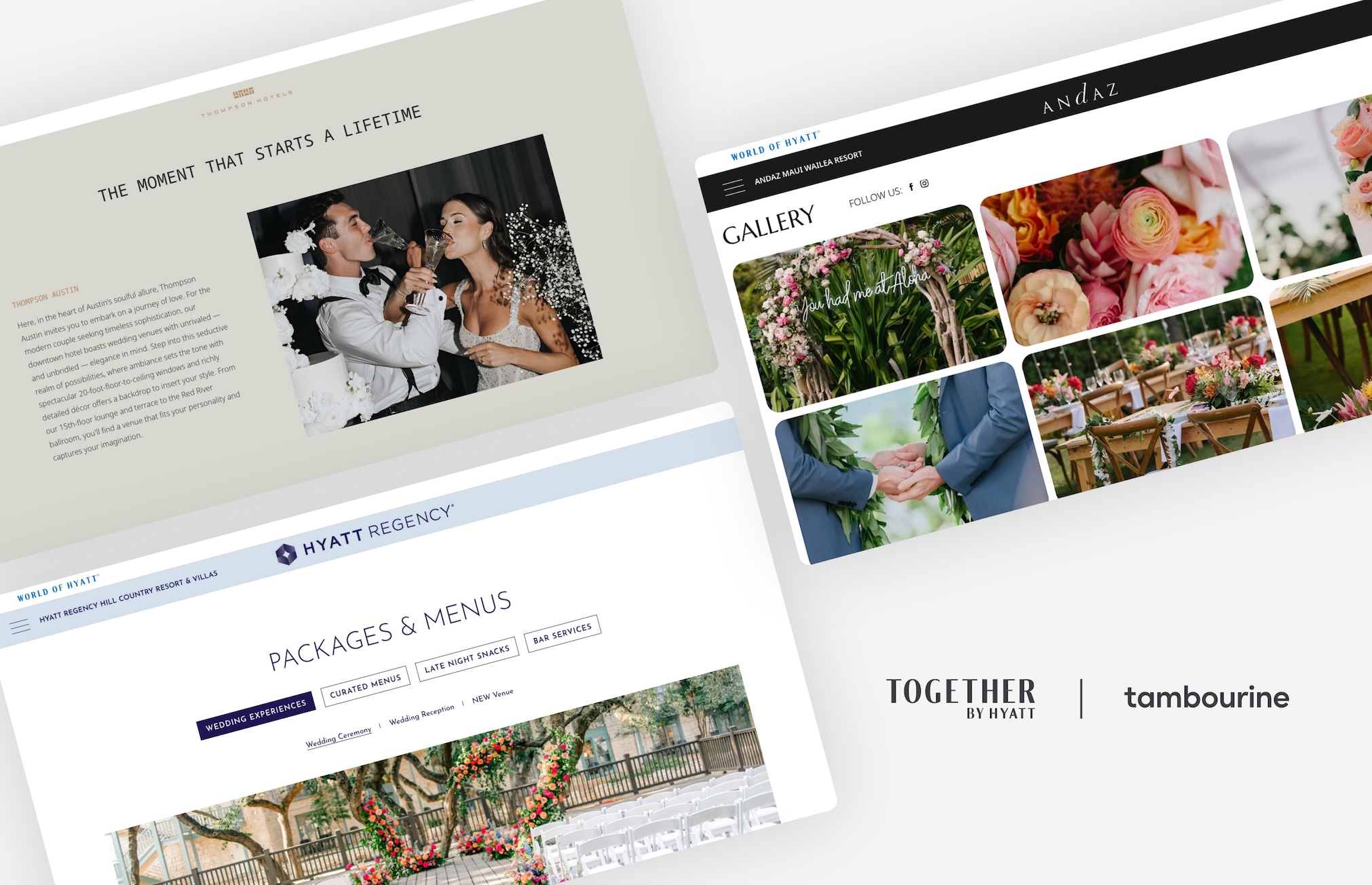 Tambourine and Hyatt Launch Hyatt Wedding Guide to Revolutionize Digital Wedding Planning