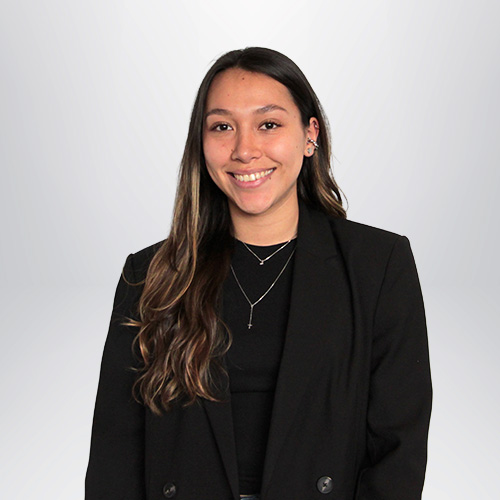a woman in a black suit