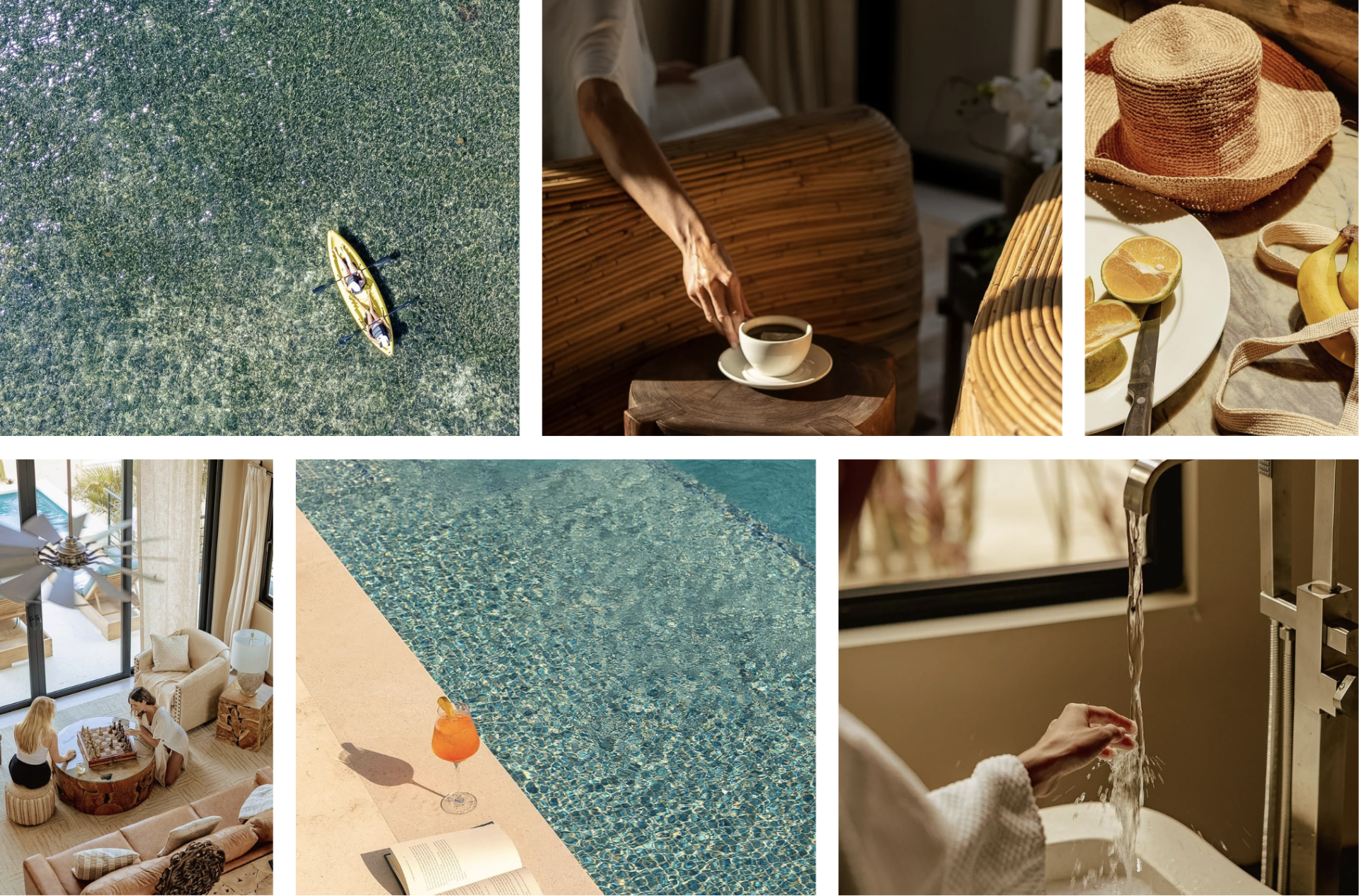 a collage of images of a person washing a cup of coffee