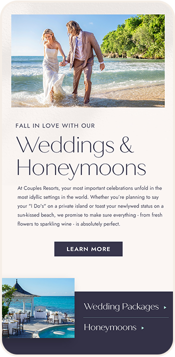 a man and woman standing in the water