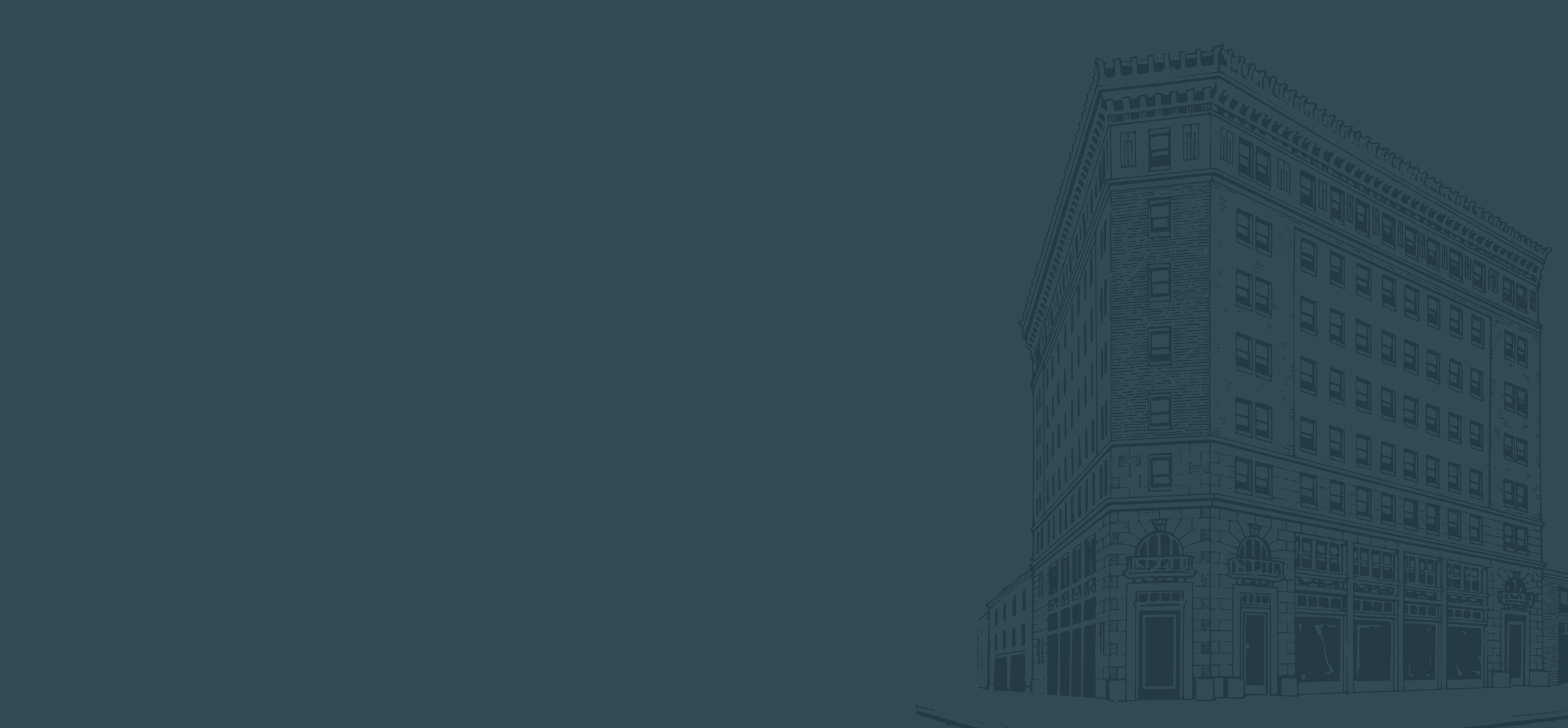 a building with a corner of it