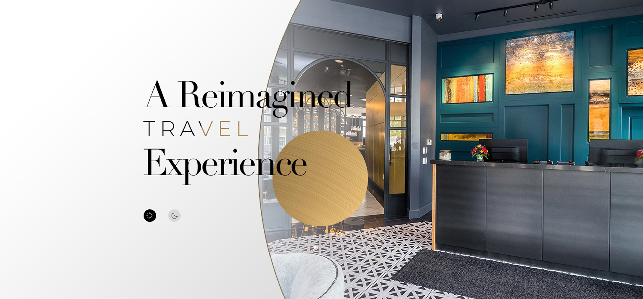 a room with a white and black floor