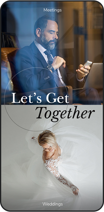 a man and woman in wedding attire