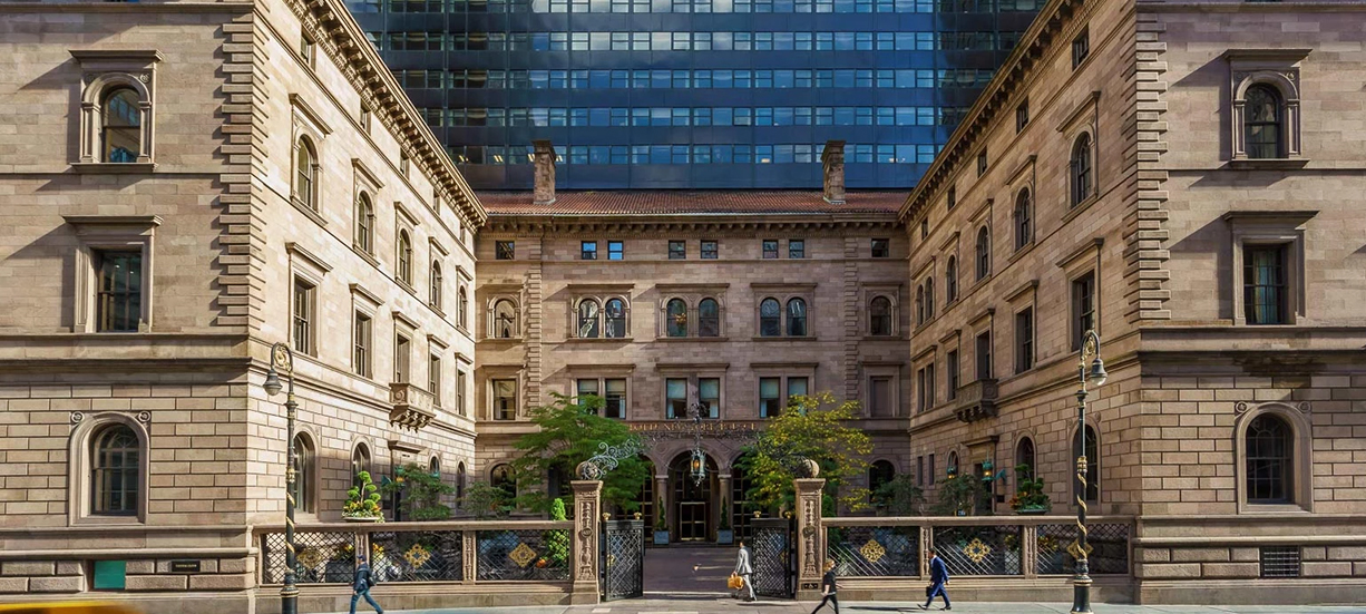 a building with many windows