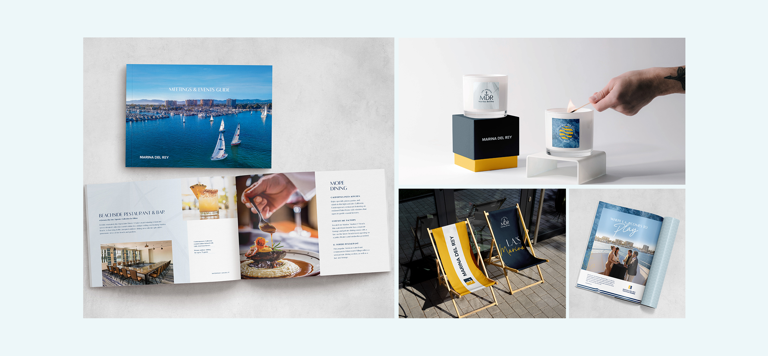 a collage of images of a book and a candle