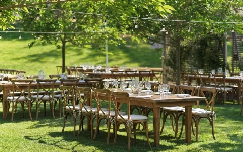 a table set up for a party