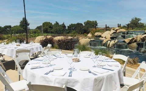 a table set for a dinner party