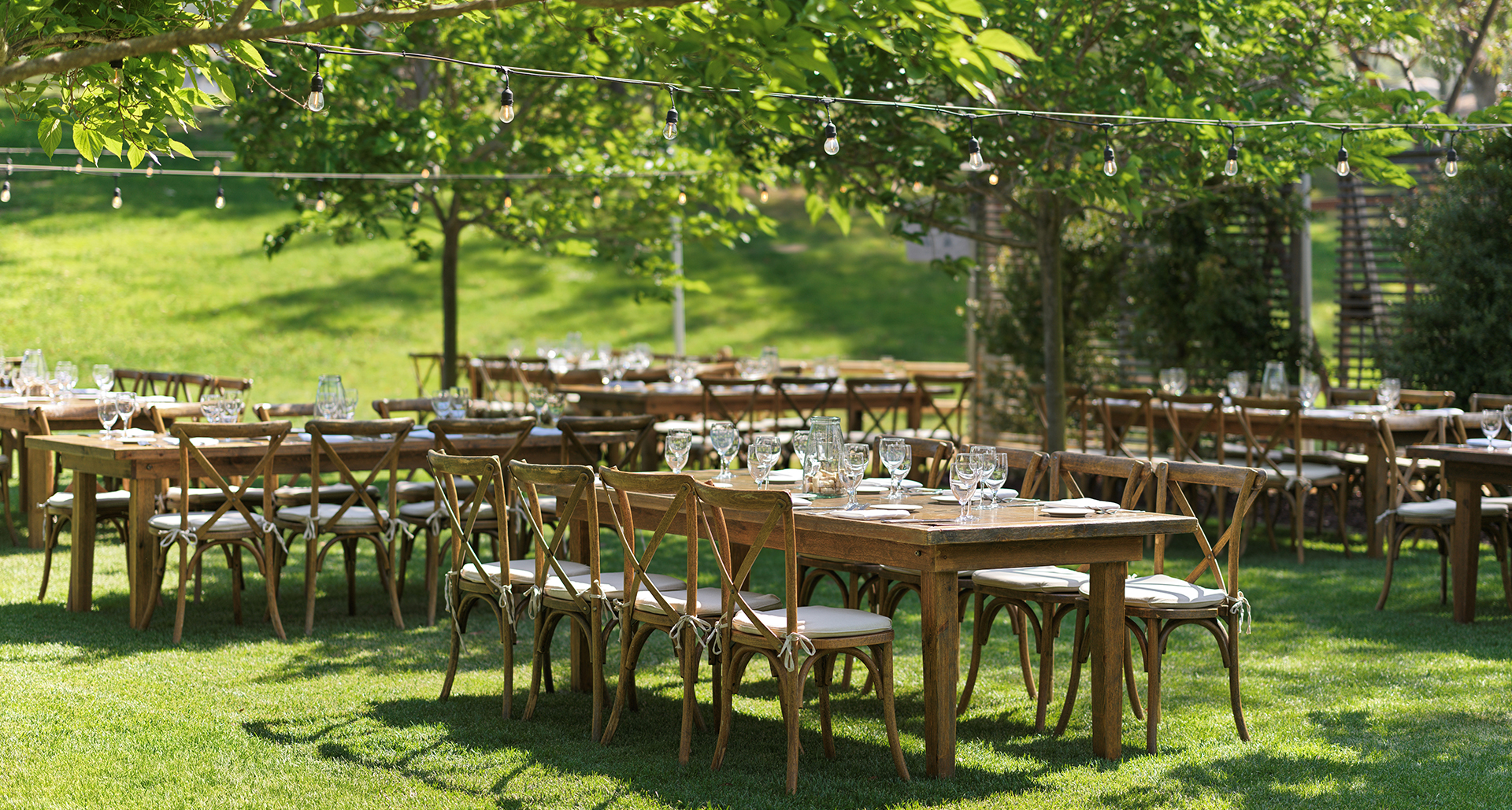 a table set up for a party