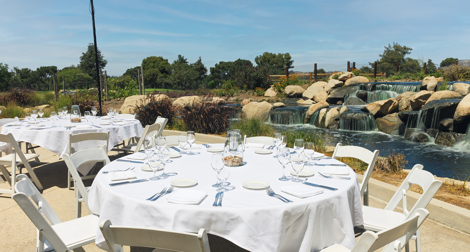 a table set for a party