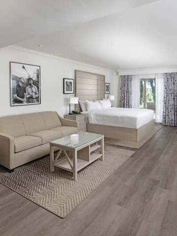 a room with a bed and a couch