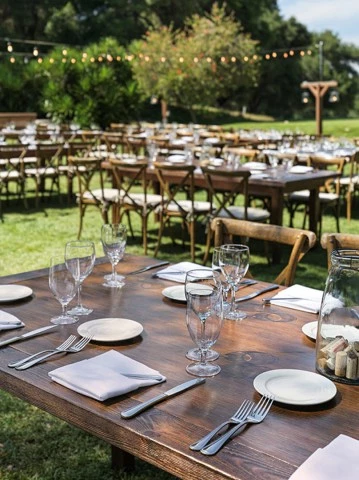 a table set up for a party