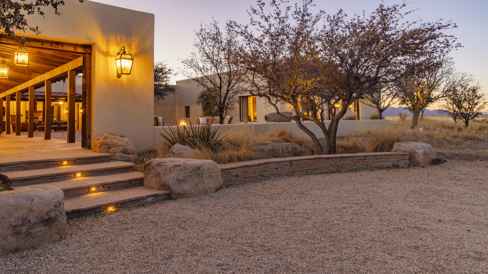 a stone steps leading to a building