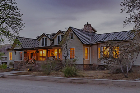 a large house with a lot of windows