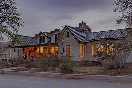 a large house with a lot of windows
