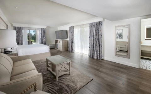 a room with a bed and a couch
