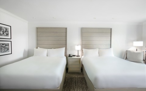 two beds in a room