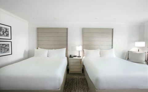 two beds in a room