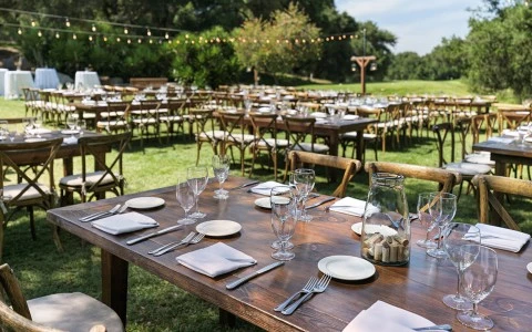 a table set up for a party