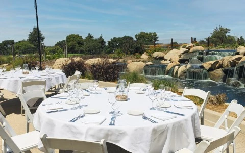 a table set for a party