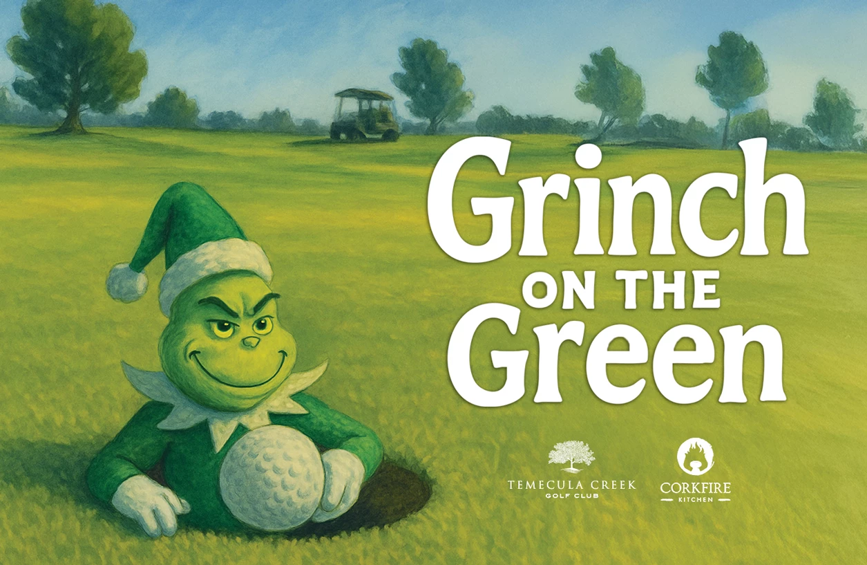 a green cartoon character in a hole with golf ball