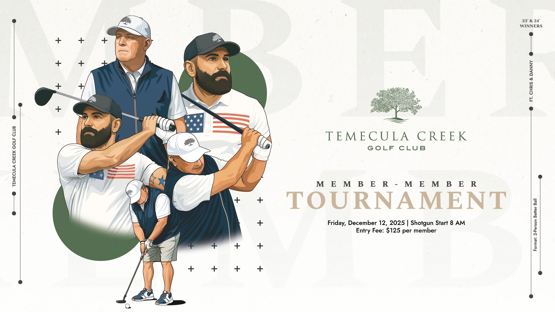 a poster for a golf tournament