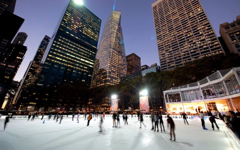 ice rink in Bryant Park