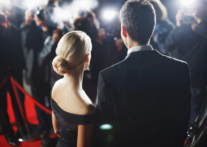couple at red carpet award show